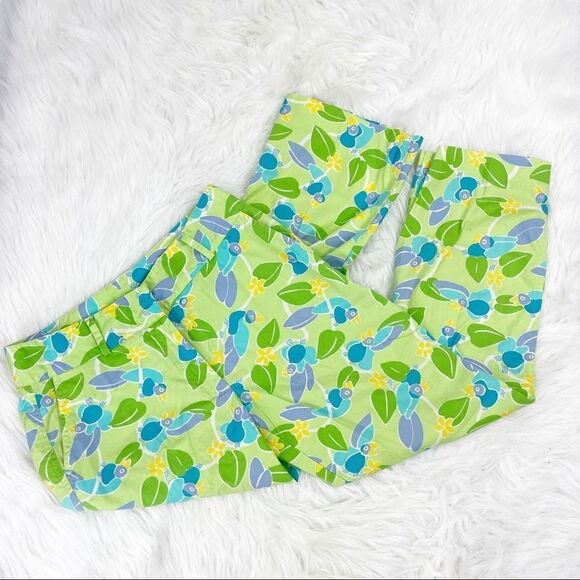 Lilly Pulitzer Too Jays Toucan Print Crop Capris - Picture 1 of 5